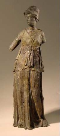 "Minerva". Hellenistische Athenastatuette mit antiker Basis