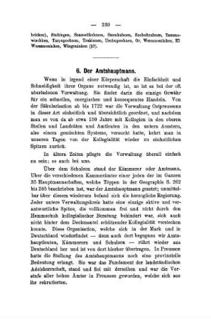 6. Der Amtshauptmann