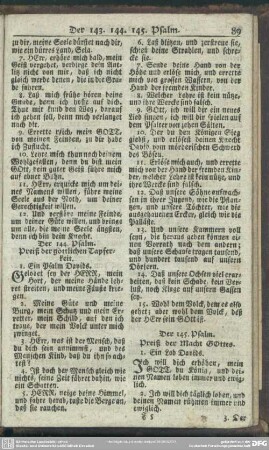 Der 145. Psalm. Preiß der Macht GOttes