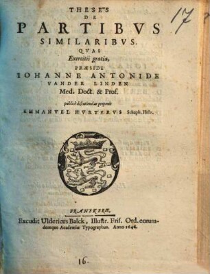 Theses de partibus similaribus