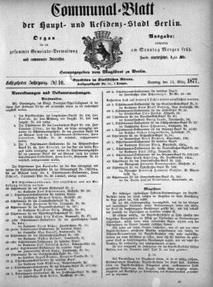 1877,10: No. 10, 11. März 1877