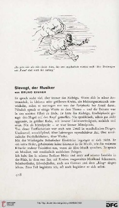 Slevogt, der Musiker