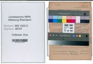 Entnazifizierung Eva Colsman , geb. 22.03.1918 (Lehrerin)