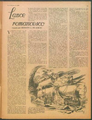 Lance romancesco : Cuento por Ernesto A. de Arribi