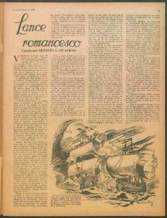 Lance romancesco : Cuento por Ernesto A. de Arribi