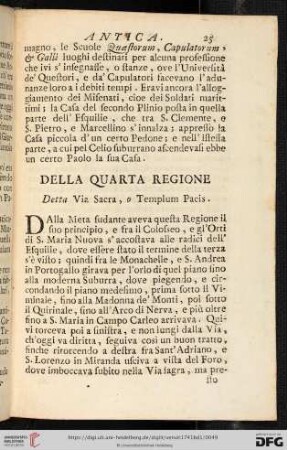 Della quarta regione