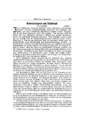 Arbeiterjugend und Dichtkunst : (Schluß)