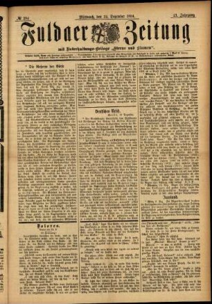 Ausgabe vom Mittwoch, den 12. Dezember 1894.
