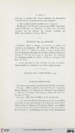 Séance du 6 novembre 1914