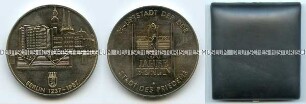Medaille 750-Jahr-Feier Berlin, als Auszeichnung „Für hohe Einsatzbereitschaft und ausgezeichnete Leistungen bei der Vorbereitung und Durchführung der 750-Jahr-Feier Berlins 1987“ verliehen