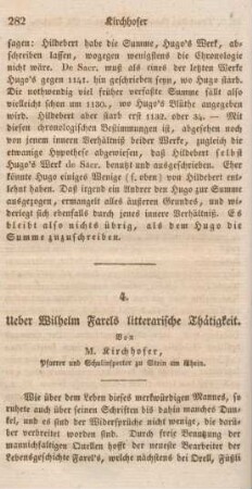 282-300 Ueber Wilhelm Farels litterarische Thätigkeit