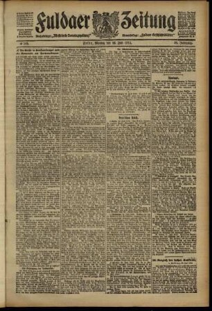 Ausgabe vom Montag, den 22. Juli 1912.