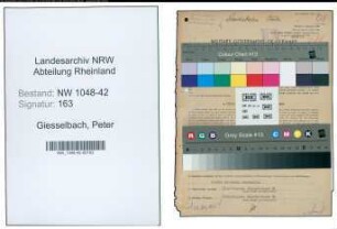 Entnazifizierung Peter Giesselbach , geb. 18.07.1890 (Beamter)