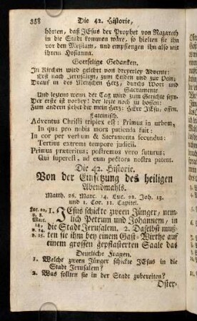 358-366, Die 42. - 43. Historie