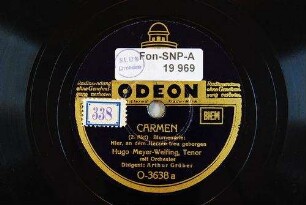 Carmen : (2. Akt) Blumenarie: Hier an dem Herzen treu geborgen / [G. Bizet]