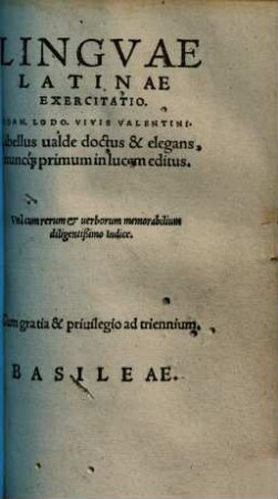 Linguae latinae exercitatio
