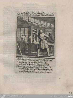 Der Buchdrucker.