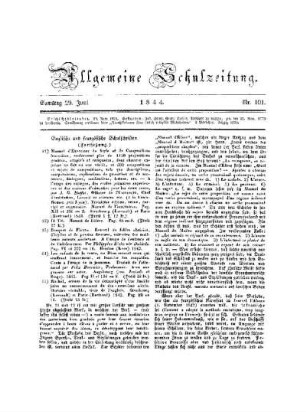 Englische und französische Schulschriften : (Fortsetzung)