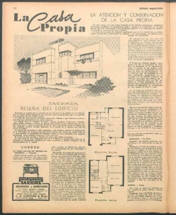 La atención y conservación de la casa propia