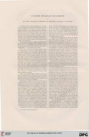 4: Le musée céramique de Limoges et les écoles municipales gratuites des Beaux-Arts appliqués à l'industrie