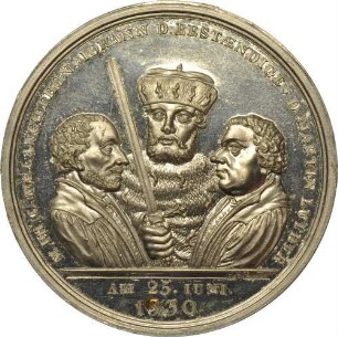König Anton von Sachsen - 300-jähriges Jubiläum der Augsburger Konfession