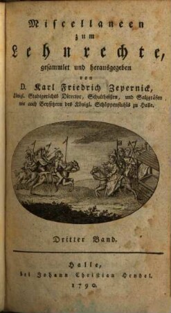 Miscellaneen zum Lehnrechte, 3. 1790