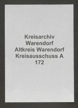 Gemeindevorsteher des Amtes Hoetmar, Spez.