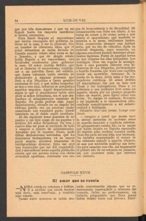 Capítulo XXVII : El amor que se revela