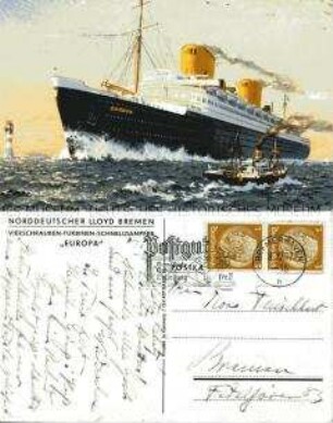 Vierschrauben-Turbinen-Schnelldampfer "Europa"