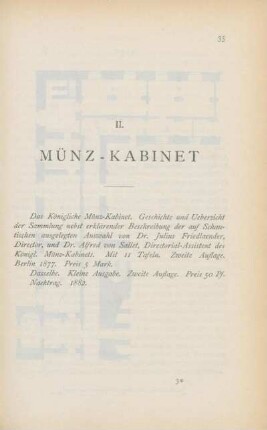 II. Münz-Kabinet