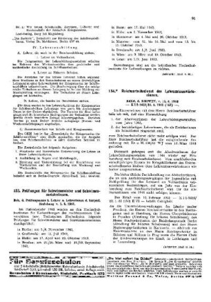 Prüfungen für Schwimmeister und Schwimmeisterinnen : [Körperliche Erziehung] ; [Für das Reich] ; [Amtliche Erlasse] ; [Amtlicher Teil]