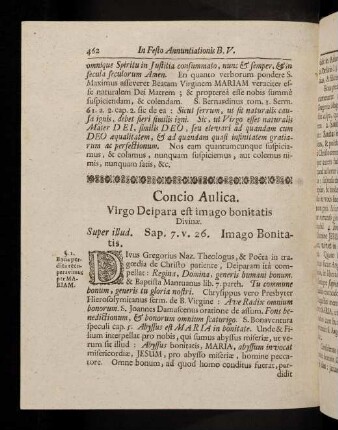 462-470, Concio Aulica