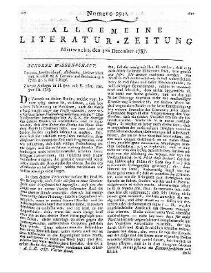 [Meißner, A. G.]: Alcibiades. T. 3. Leipzig: Breitkopf 1785 Zugleich rezensiert: 2. Aufl., T. 1-3