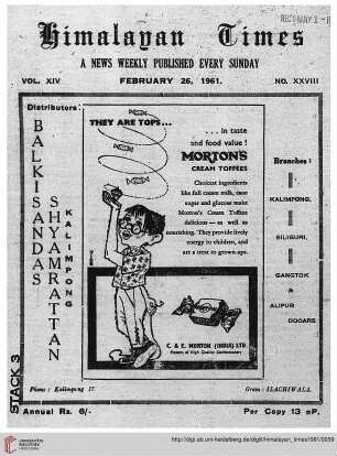 No. XXVIII (26 February 1961)