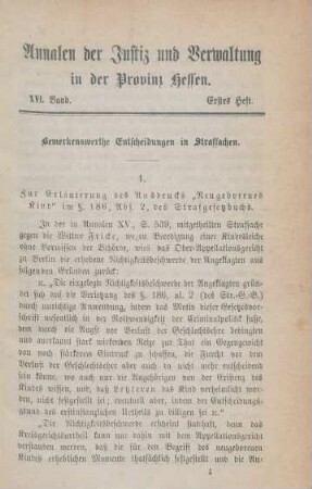 Erstes - Viertes Heft