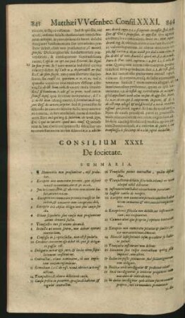 Consilium XXXI. - XL.