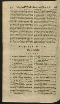 Consilium XXXI. - XL.