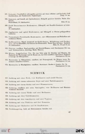 Schmuck (Nr. 617-735)