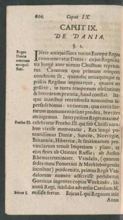 Caput IX. De Dania.