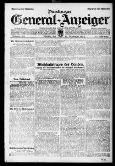 Duisburger General-Anzeiger. 1914-1935