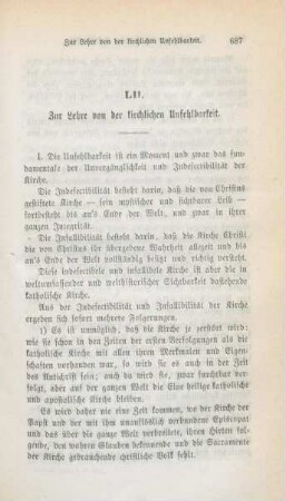 687-698 Die Lehre von der kirchlichen Unfehlbarkeit