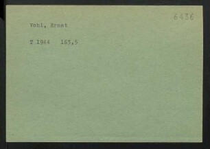 Vohl, Ernst