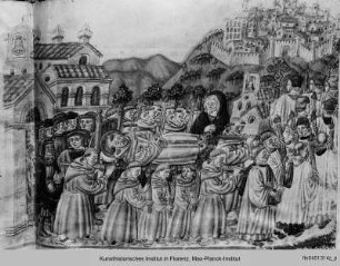 Oddi, Specchio de l'Ordene (La Franceschina) : Leichenzug des heiligen Franziskus
