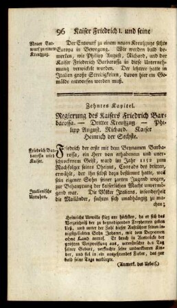 Zehntes Kapitel. Regierung des Kaisers Friedrich Barbarossa ...