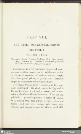 Part VIII. The rarer ornamental stones
