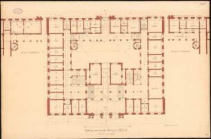 Ständehaus, Düsseldorf 2. Projekt: Grundriss EG und Zwischengeschoss