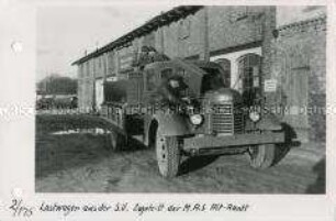 Sowjetische Lastwagen auf der MAS Altranft im Oderbruch