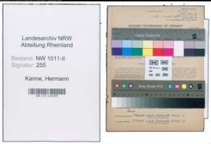 Entnazifizierung Hermann Kanne , geb. 16.12.1898 (Arbeiter)