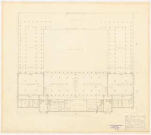 UFA (Universum Film AG), Potsdam-Babelsberg Kantine: Grundriss Erdgeschoss 1:200