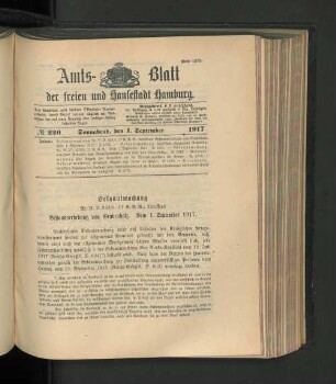 No. 220, 1. September 1917